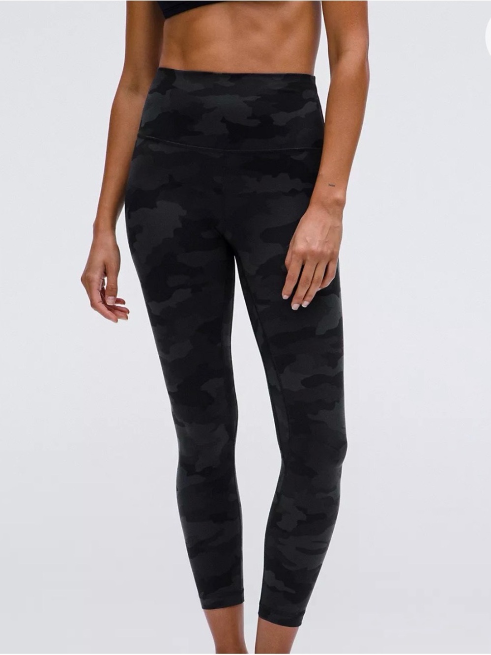 lululemon athletica Align High-Waist Black Camo Leggings 27”